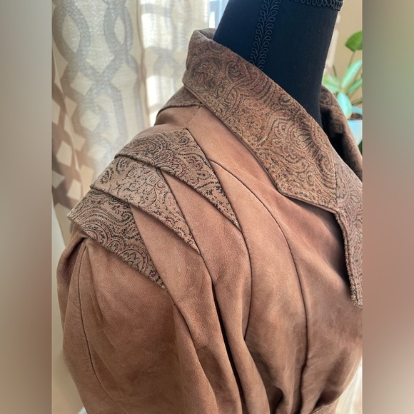 VTG Global Identity GIII Leather Aviator Jacket Women’s Size Small Brown - Picture 3 of 15